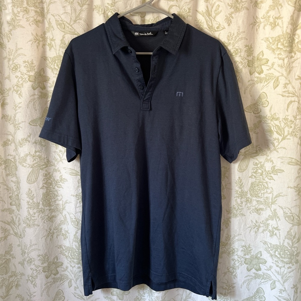 Travis Mathew Dark Blue Polo Shirt